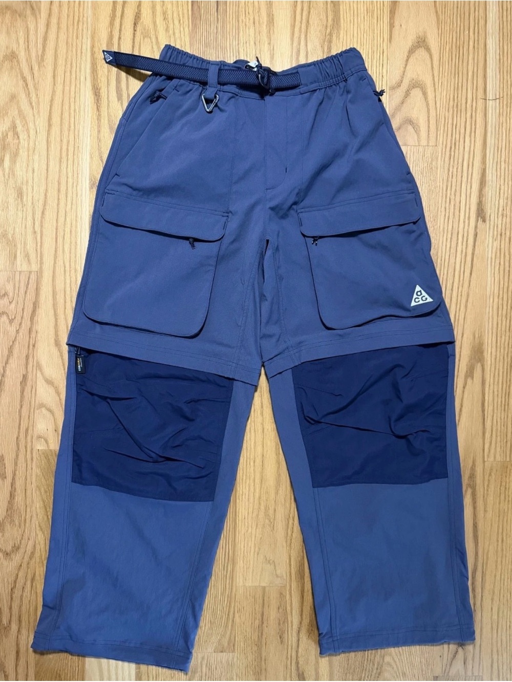 Nike ACG Smith Summit Men's Zip Cargo Pants Shorts Thunder Blue HV0591-437